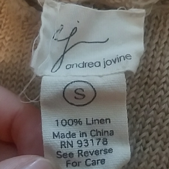 Andrea Jovine linen sweater / small - Picture 2 of 7